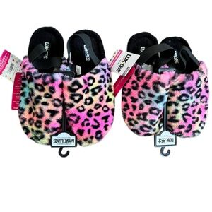 NWT Lukees by Muk Luks Rainbow Leopard slippers - ONE PAIR ~2 available